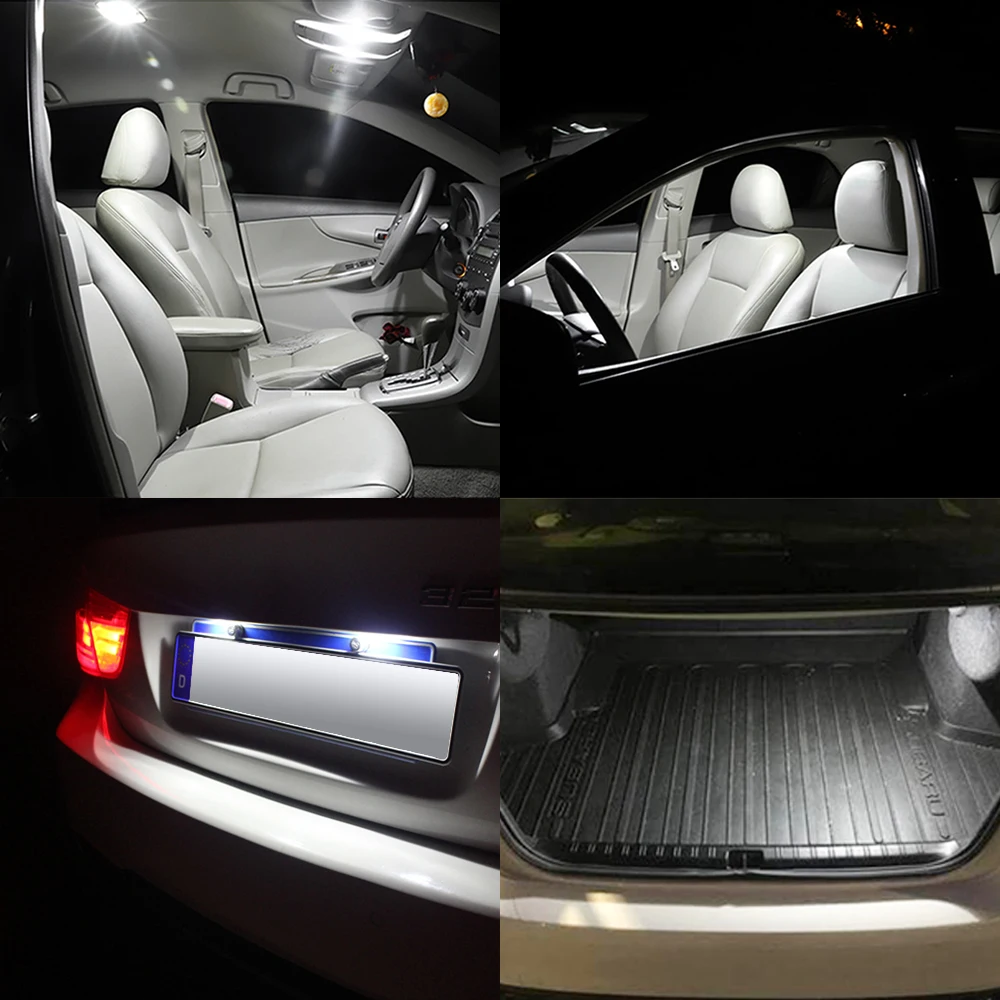 ڵ  ġ  LED  5630,    ,  ڵ , 2/10X W5W, T10, 10SMD, 12V, 6500K