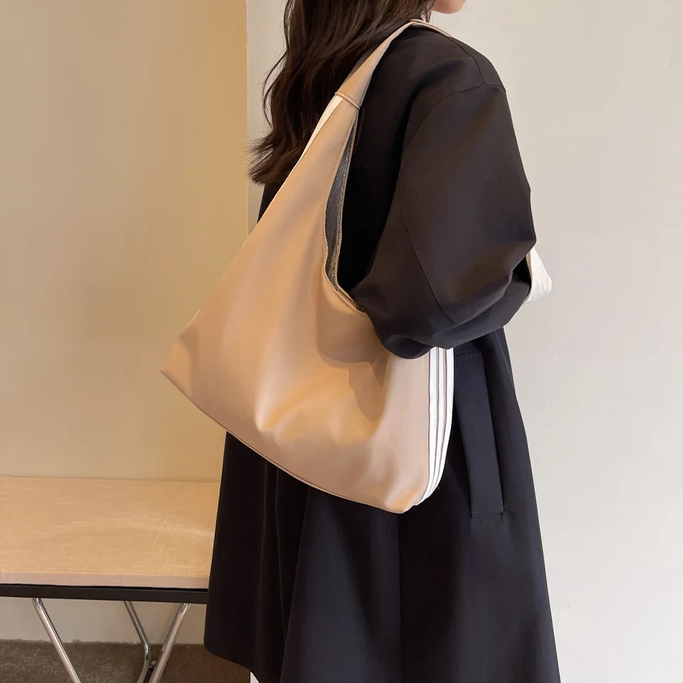 CORIOS Bolso De Hombro Para Mujer Bolsos De Mano Lona Multicolor Rayas Bolso Tote Bolsa De Ocio Bolso Shopper Multifuncional Bolsa De Cuerpo Cruzada Compras Viajes Citas Trabajo Bolso Bandolera Negro