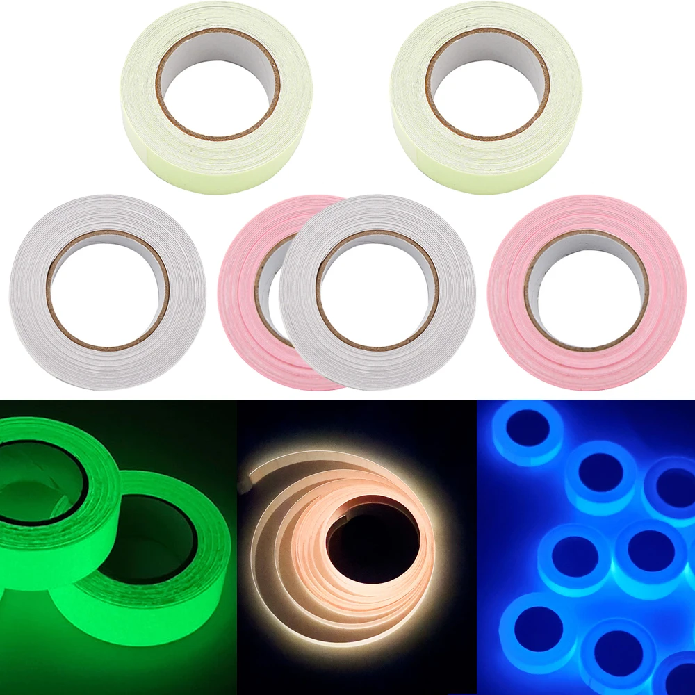 Luminous Tape 3 Meters Self-adhesive Glow Emergency In The Dark Safety Stage Stickers Home Decor Party Supplies Decorative