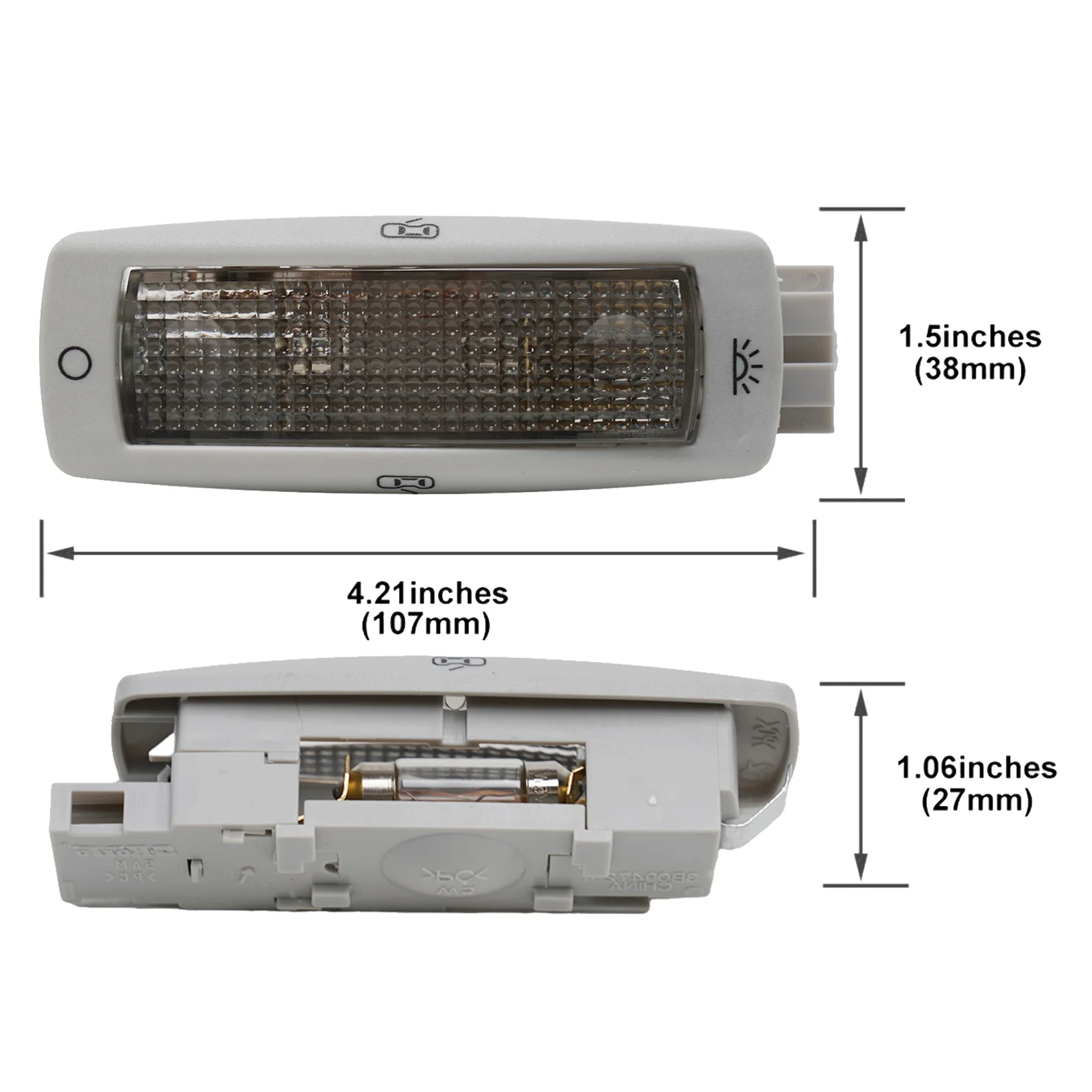 Luce A Cupola Interna Luce Di Lettura A Led Veicolo Di Ricambio 1 Pz Muslim3 B0947291 Parti Per Fabia 2000-2008