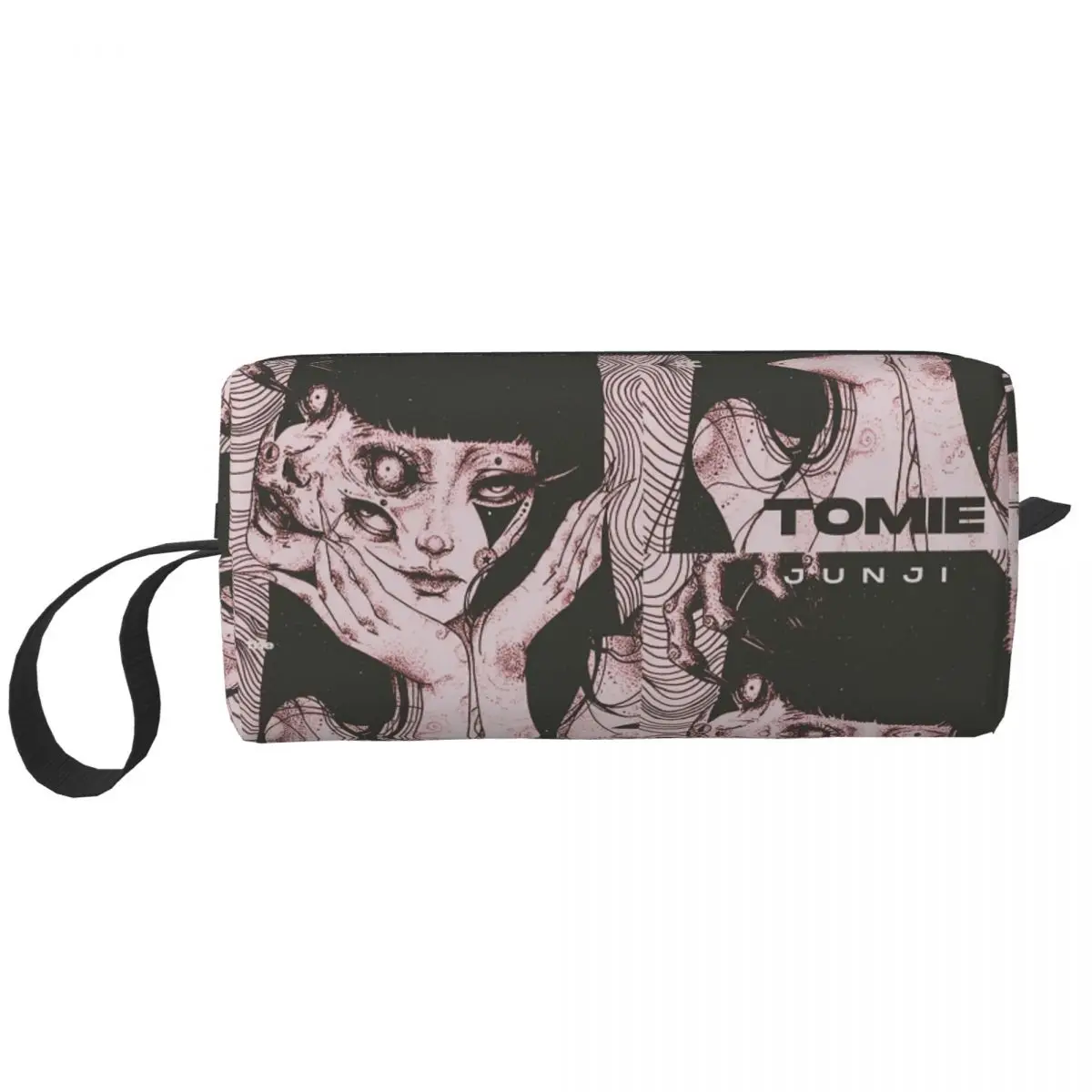 

Junji Ito Tomie Horror Anime Manga Makeup Bag Large Cosmetic Bag for Men Women Toiletry Bags Dopp Kit