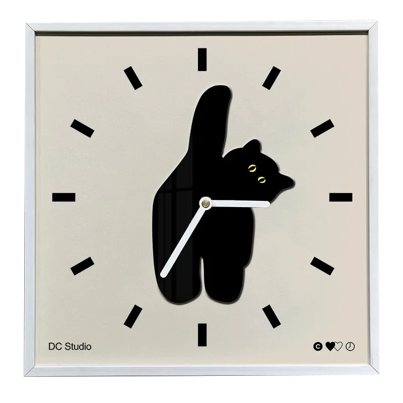 

Cat Ins Creative Scandinavian Acrylic Wall Clock Living Room Modern Simple Restaurant Clock Mute Art