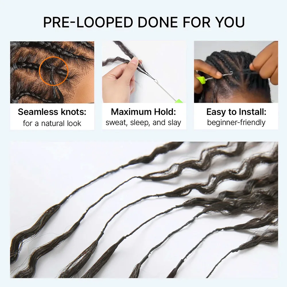 The 3rd Generation Afro Kinky Curly Feather Crochet Hair Extensions 100% Human Hair Reusable Upgrade Kinky Coily Crochet Hair 4