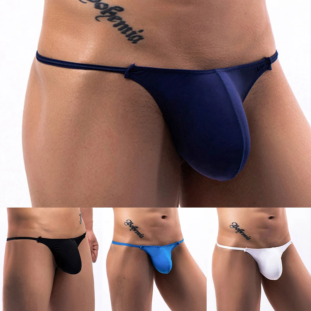 

Sexy Men Thong T-back Bikini Briefs Underwear Low Rise Hight Cut G-String Soft Swimwear Seduction Underpants Erotic Panties