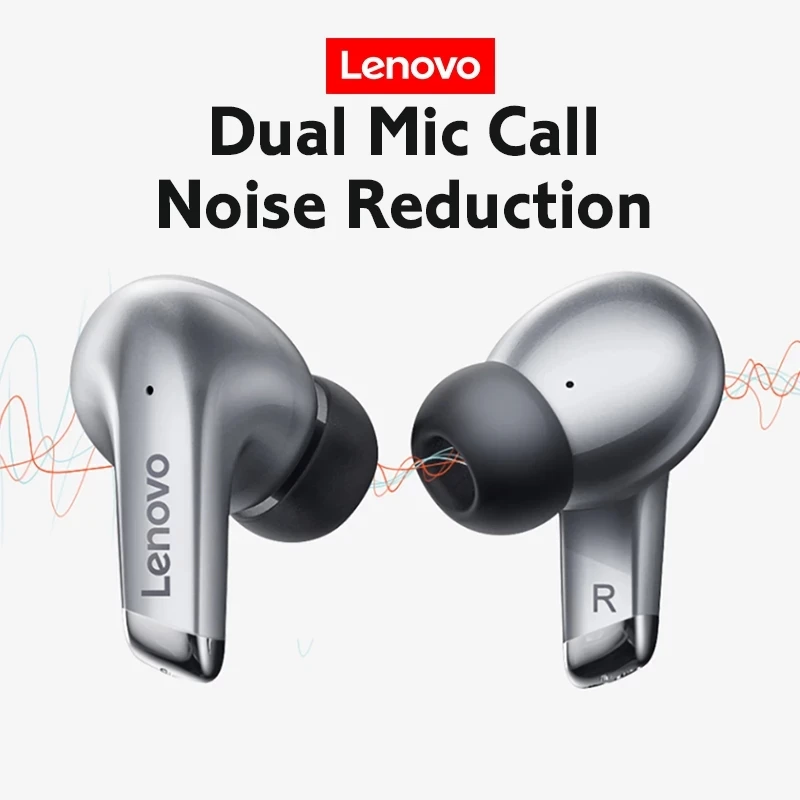 Lenovo LP5 Wireless Headphone TWS Bluetooth Earphones 9D Stereo Sport Headset Waterproof Bass Earbuds Touch Control with Mic
