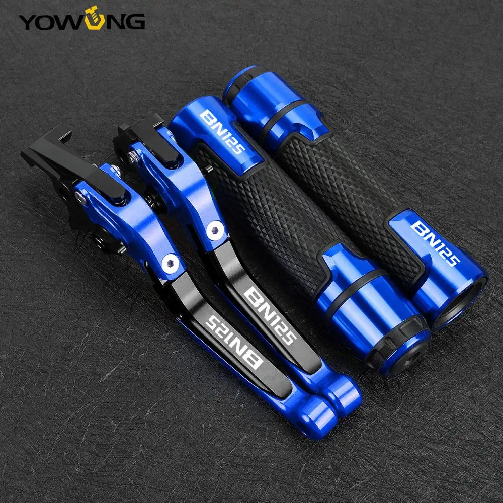 

FOR KAWASAKI BN125 ELIMINATOR 2003 2004-2008 Motorcycle Accessories Aluminum Adjustable Clutch Brake Lever Handlebar grips ends