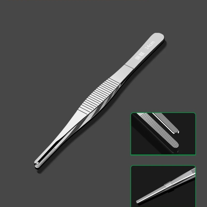 Precision Tweezers Stainless Steel Straight Tweezers for Electronics Laboratory Work Jewelry Making Craft Soldering 87HA precision tweezers tweezer tool soldering tweezers