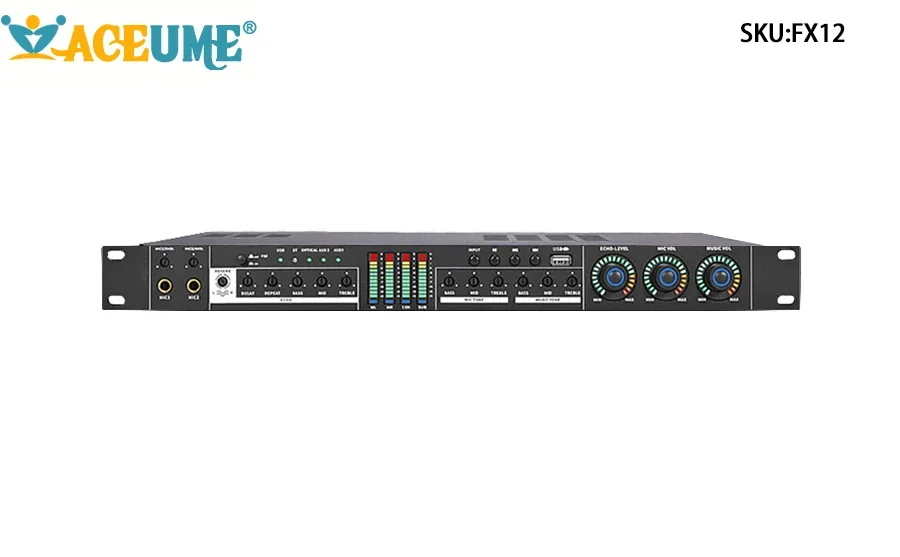 FX12 Digital Mixer Reverberator Microphone KTV Karaoke Audio Processor
