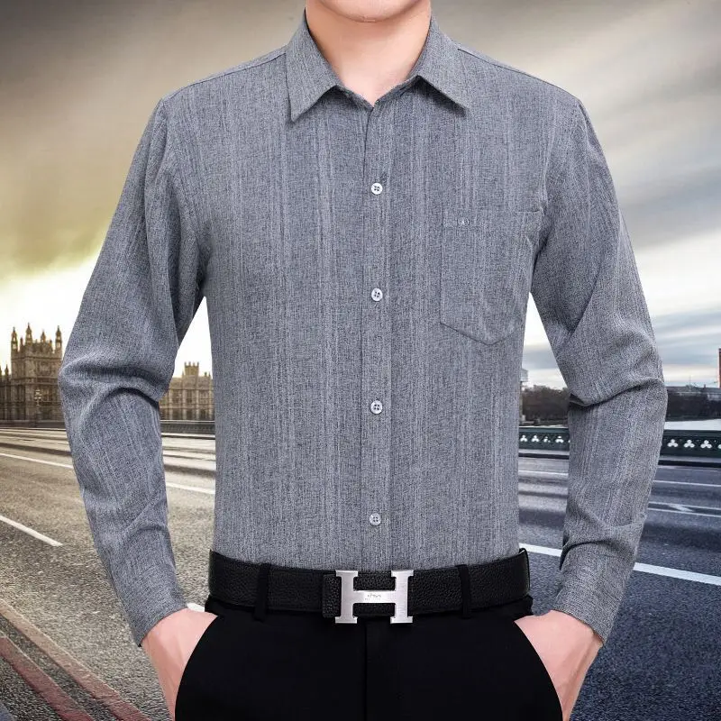 Fashion Lapel Spliced Loose Pockets Business Shirt Men's Clothing 2023 Autumn Winter New Oversized Casual Tops All-match Shirts