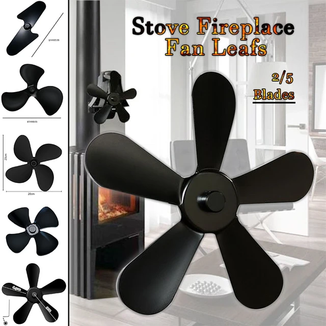 3/4/5/6 Blades Universal Stove Fan Blade Replacement Parts Aluminum Alloy  Fireplace Fan Accessories Log Wood Burner Spare Parts - AliExpress