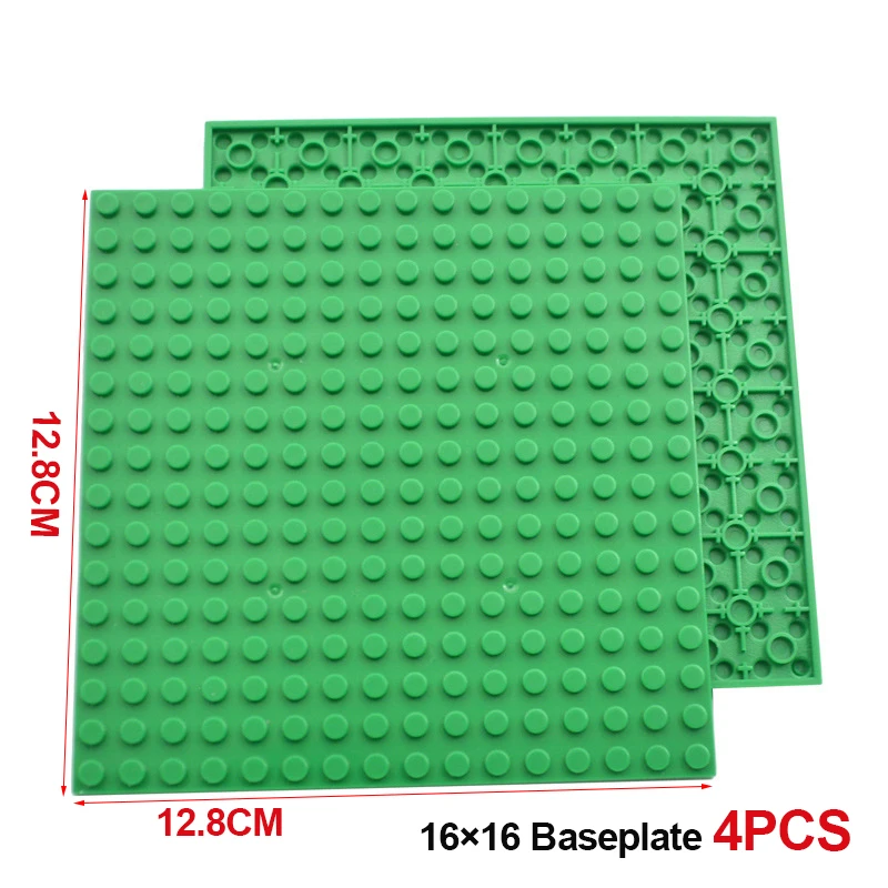 Double-Sided Building Blocks Base Plate 16x16 for Creative Construction