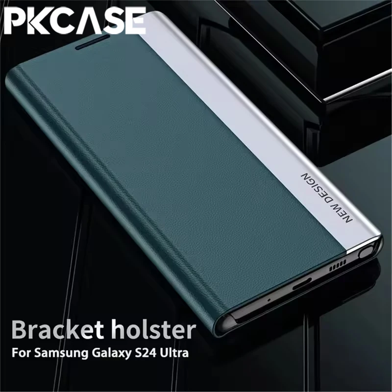 Magnetic Flip Leather Phone Case with Bracket Cover
