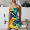 Interesting Tropical Cartoon Shark Tralalero Tralala Printed Beach Towel, Anti Sand Super Absorbent Quick Drying Towel 2