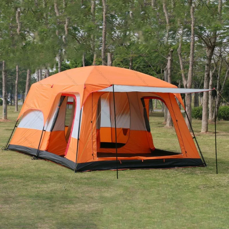 5-8 person large tent outdoor camping 1.95M/6.4ft height Waterproof Park Picnic Hiking Portable geodesic dome tent Easy Setup