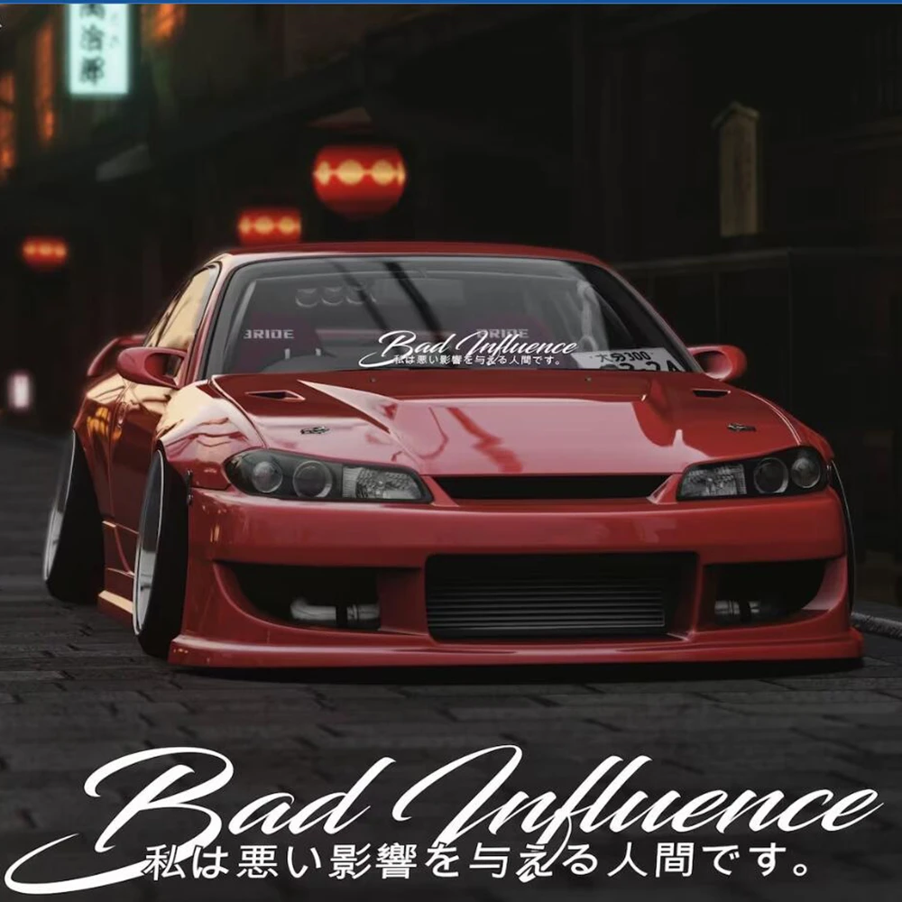 Bad Influence Japan Blei Car Sticker Decal Windshield Windscreen Banner