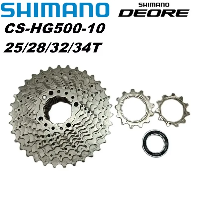Shimano Deore CS-HG500 10 Speed Flywheel Cassette Sprocket 11-25T 12-28T 11-32T 11-34T Mountain Bike MTB Road bicycle cassette,bicycle sprocket gear,bike sprocket,bike freewheel