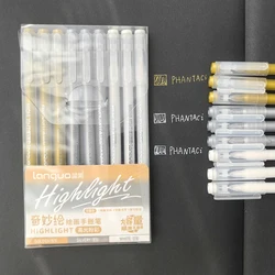 9 - Piece Multicolor Gel Ink Pen Set - Morandi Retro Colors (Multi - Colored)