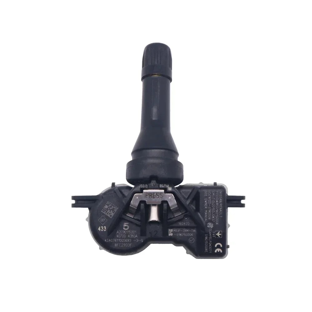 Capteur De Pression Pneu Avant Pour Renault Mégane IV, Scénic IV - Réf. 40700-4CB0A, Neuf, Fréquence 433 MHz, 2 Ans Garantie