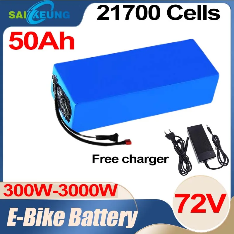 

Battery 72V 3000W High Power 21700 Lithium Ion Accubms 72V 20/25/30/35/40/45/50/ 60ah Elektrische Fiets Motor Scooter Ebike