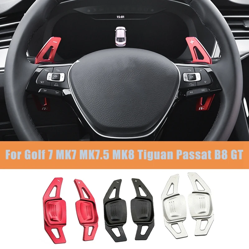 Auto Volante Shifter Paddle Extension Lega Di Alluminio Per Golf Mk7 Mk8 Tiguan Mk2 Passat B8 Gt Atlas Arteon