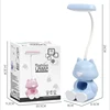 Creative Cute Cat Flexible Led Study Desk Lamp with Phone Holder Bedside Color Adjust Table Lamp for Kids Student Room 6