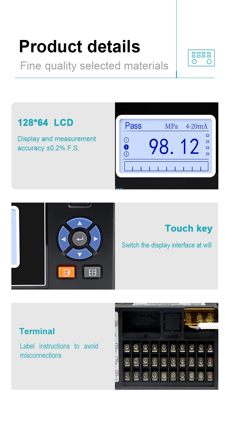 Current Data Logger Temperature Humidity Paperless Recording Digital Meter Monit
