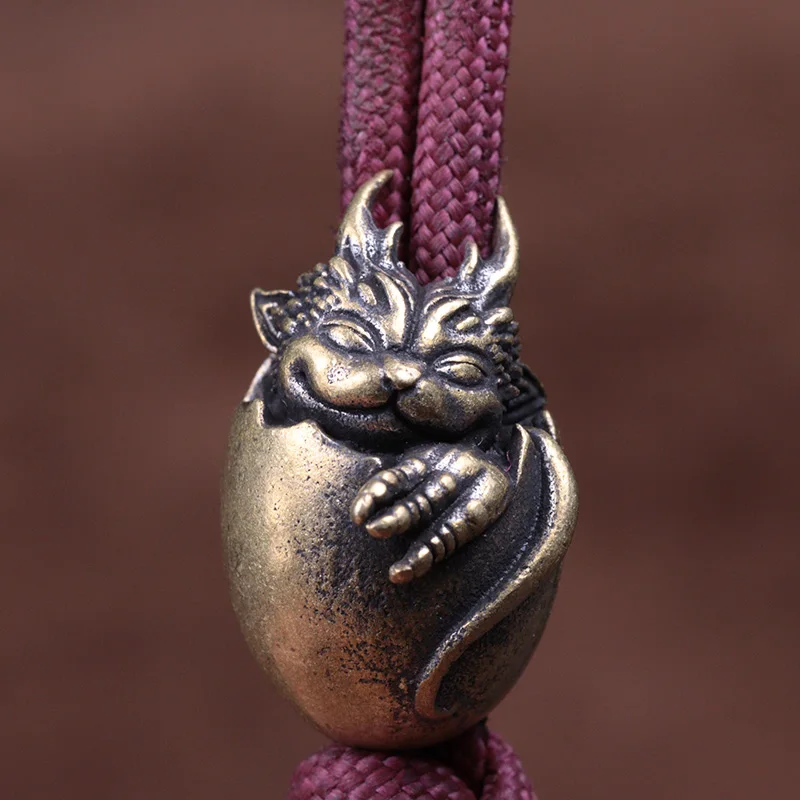 Baby Dragon Egg Figurine Paracord Accessories,Keychain Lanyard Pendants