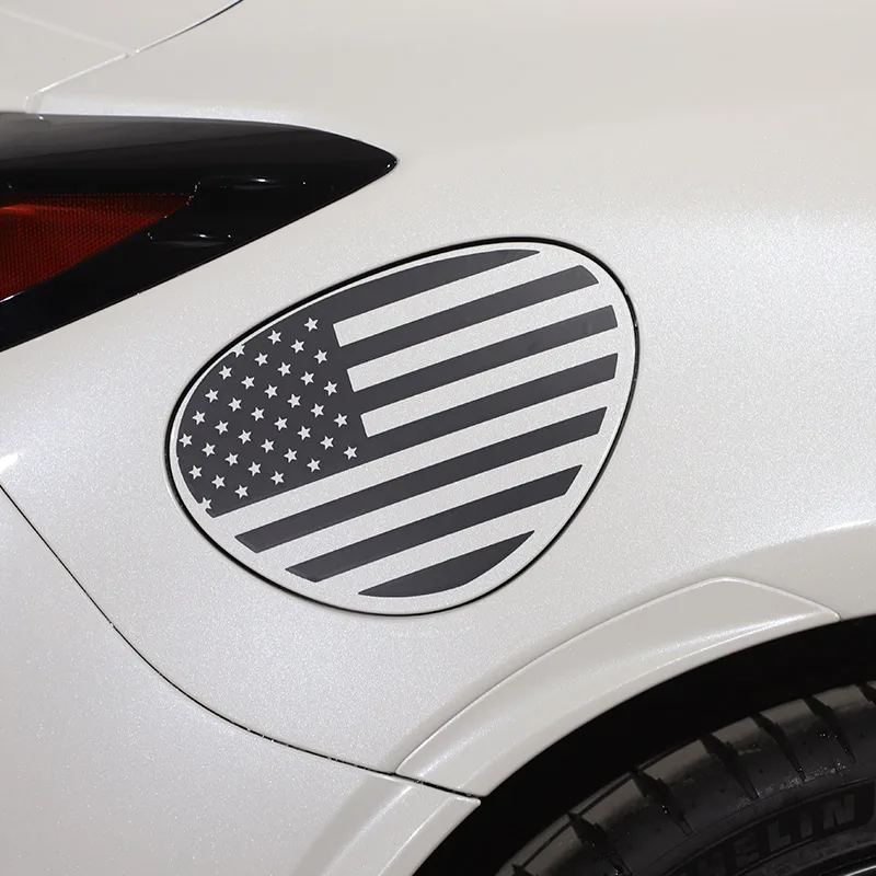 

For Subaru BRZ 2022 model Black Fuel tank cap Pull Flower Film Graphic Vinyl Decals Car Stickers Exterior Accessories
