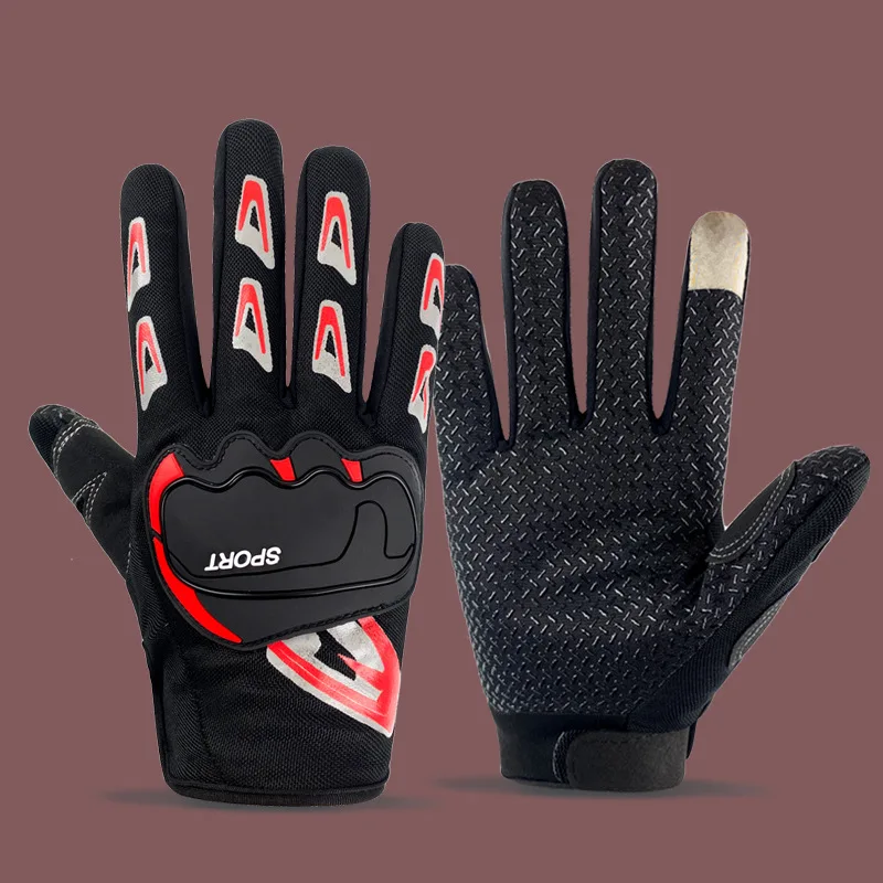1 Pair Breathable Non-Slip Glove Women Men Outdoor Sports Gloves Cycling Riding Fitness Training Fishing Full Finger Mitten