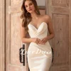 Love Beach Sexy Sweetheart Pleated Mermaid Wedding Dresses Elegant Detachable Train Sleeveless Floor Length Backless Customized 4