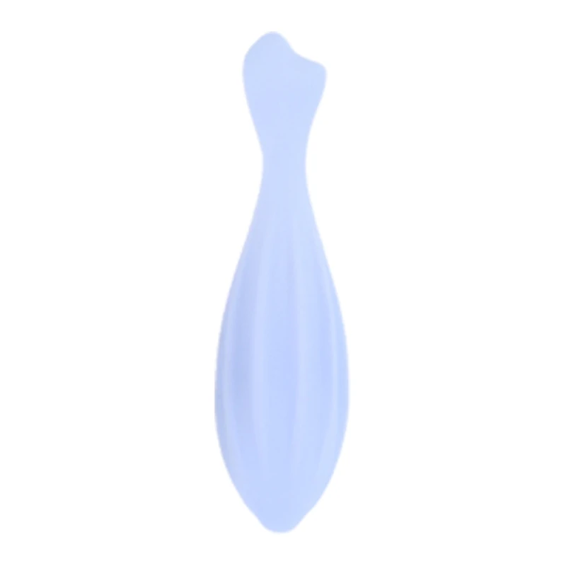 Rullo per viso massaggiatore in silicone blu - immagine 4