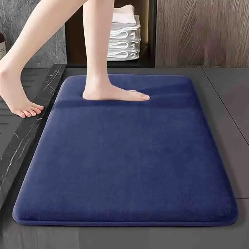 Floor Mat 60X90CM Super Absorbent Floor Bathroom Antislip Velvet Door Mat Dries Quickly Soft Washable Machine Wash Home Decoration