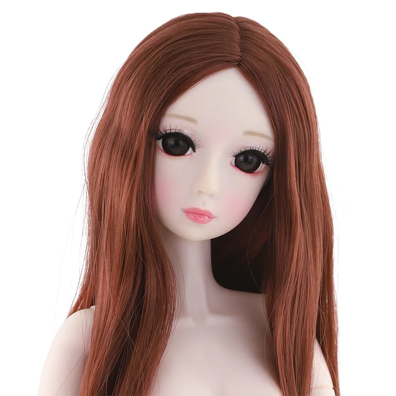 Woman 60cm Bjd Doll 1/3 20 Joints Long Hair Female with Makeup Dolls Heads Dress Up Sexy Naked Body Fashion Toys for Girls Gift bear lint remover 6 cutting heads usb charge port long endurance attached with sticky curls not injuring the hand fabric shaver