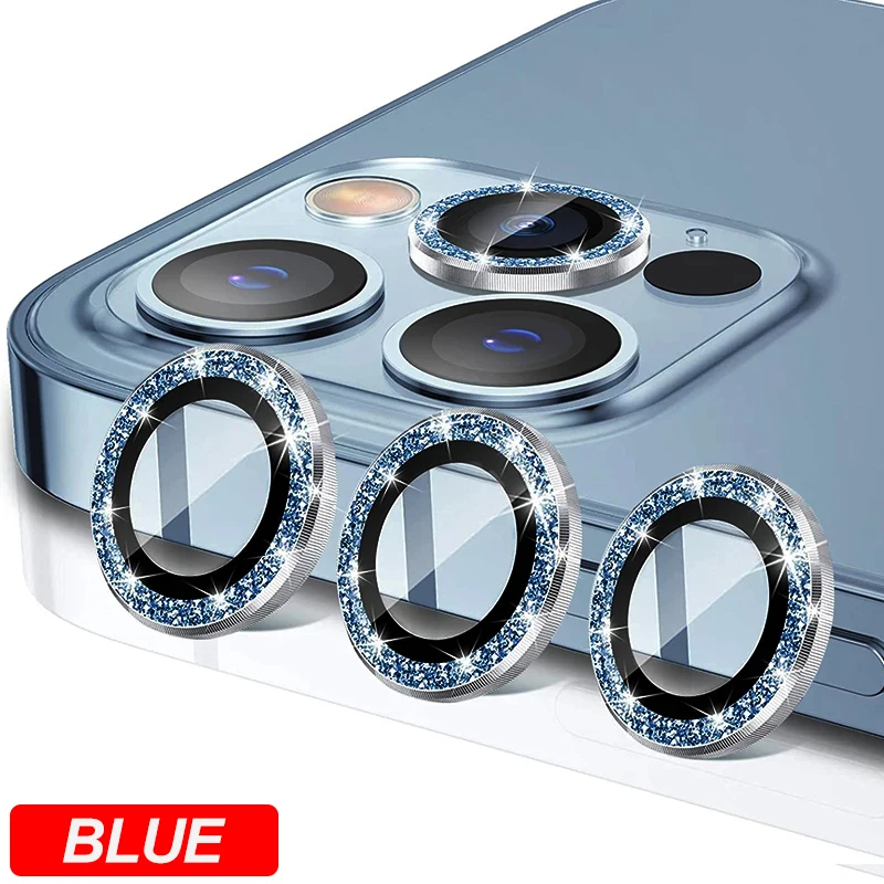 Diamond Metal Camera Lens Protector - Premium Protective Glass