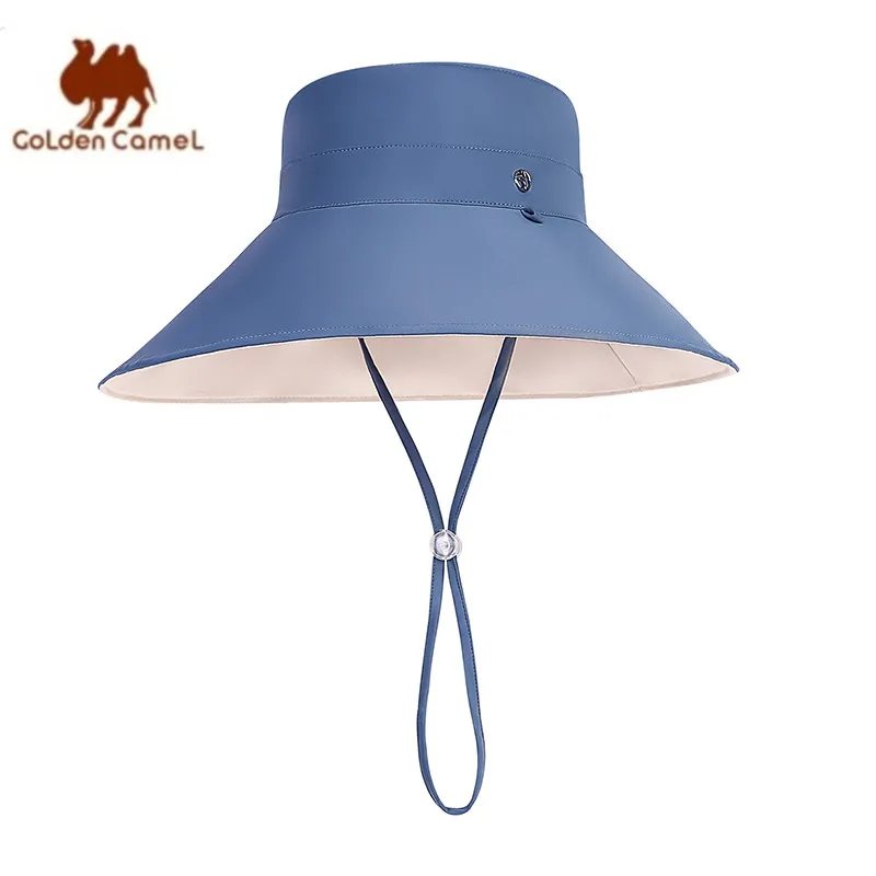 GOLDEN CAMEL Foldable Sun Hats Women's UV Protection Sunshade Hat Oversized Fisherman Hat Outdoor Face Cover Beach Caps Baseball