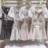 Japanese Mine Mass-Produced Short-Sleeve Shirt Dress Shorts Set Women Sweet Liz Doll Collar Bow Shirt Dress Two-Piece Suit 5