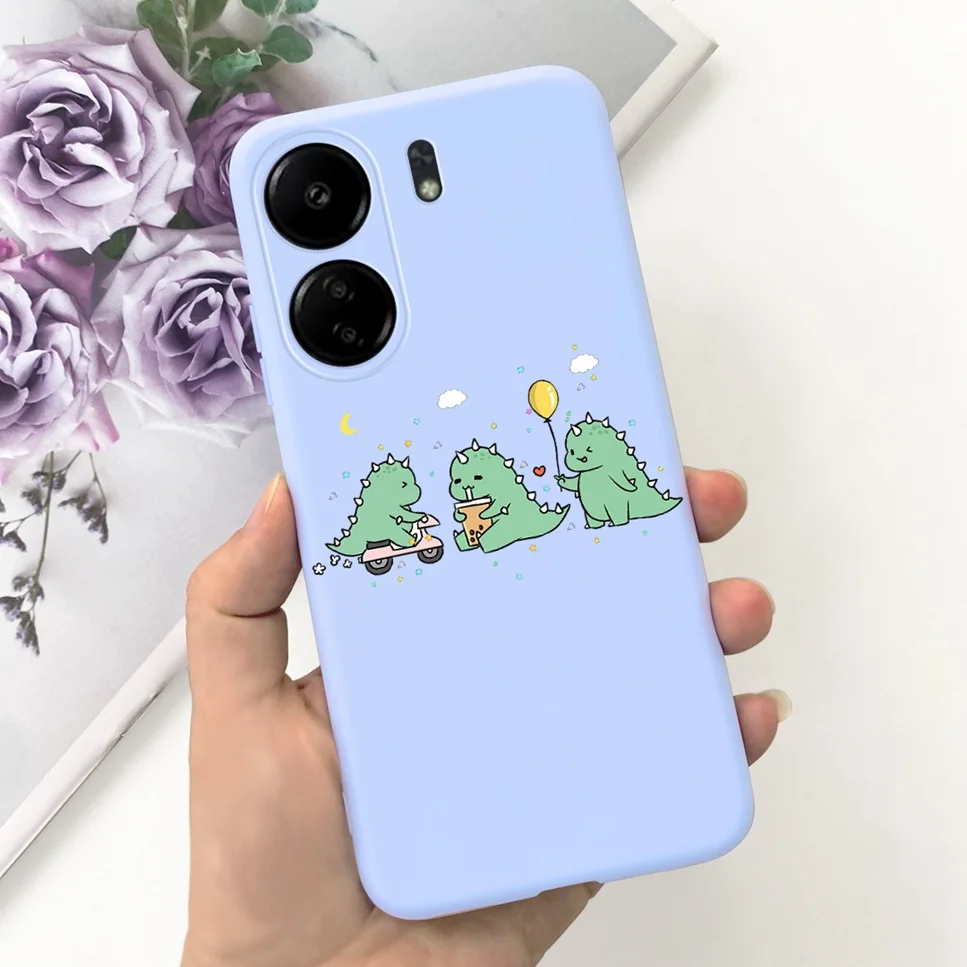 For Xiaomi POCO C65 Case Cute Cartoon Cat Painted TPU Silicone Back Cover For Xioami POCO C65 POCOC65 C 65 6.74 Phone Case Funda