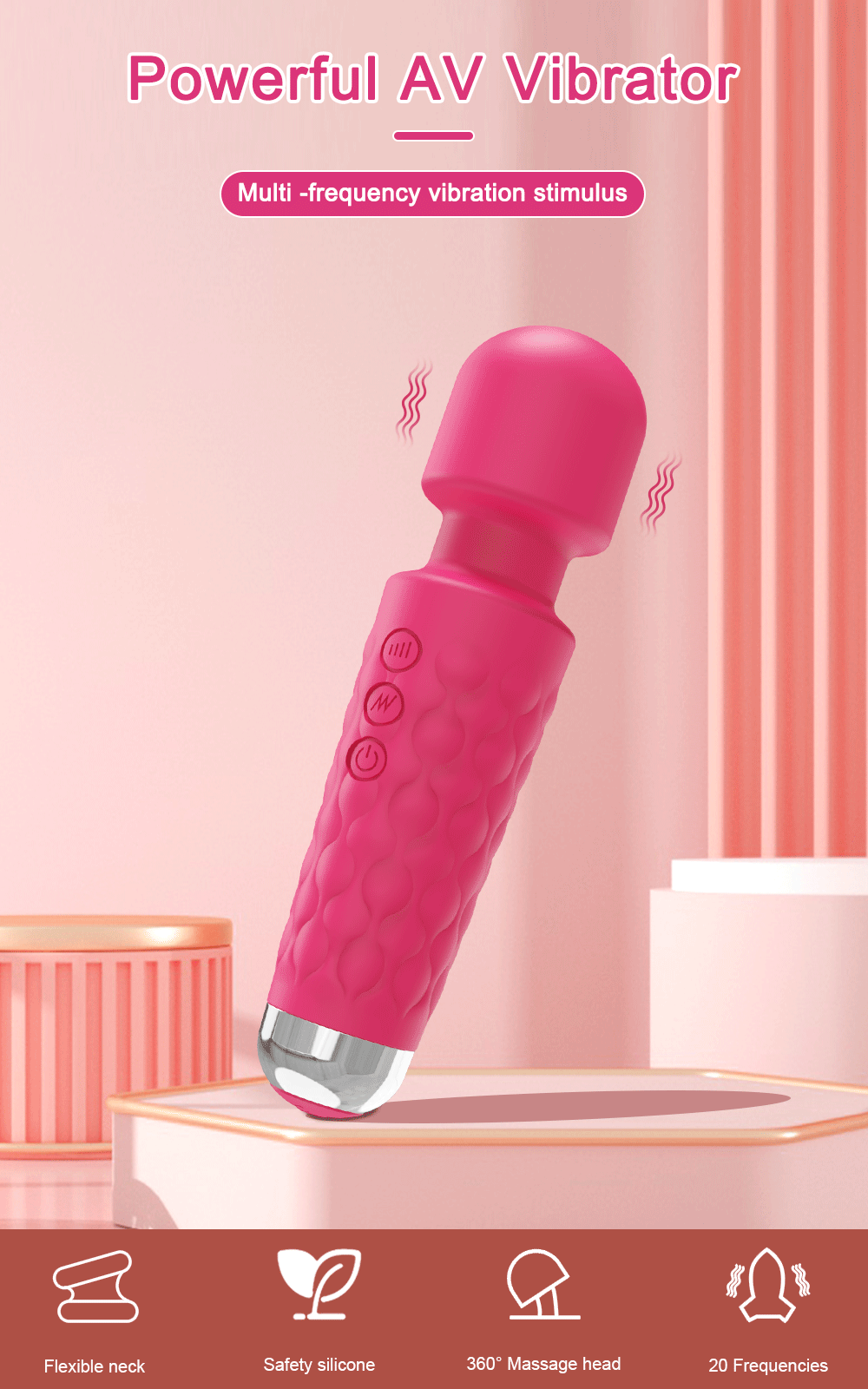 Mini puternic AV baghetă magică jucării sexuale feminine pentru femei adulți 18 G Spot stimulator clitoris vibrator masturbator masaj_voghion.com