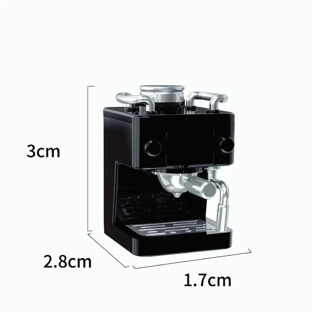 DIY Gift 1:12 Miniature Dollhouse Coffee Maker Plastic Funny Coffee Machine Model Doll House Accessories Girls