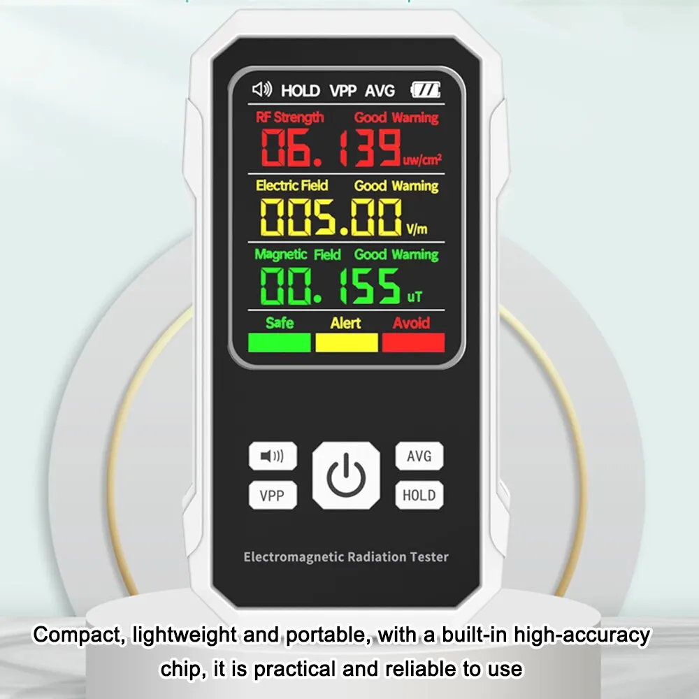 Electromagnetic Radiation Detector Electric Field Intensity Tester Magnetic-field Intensity Test Meter RF Strength Detection