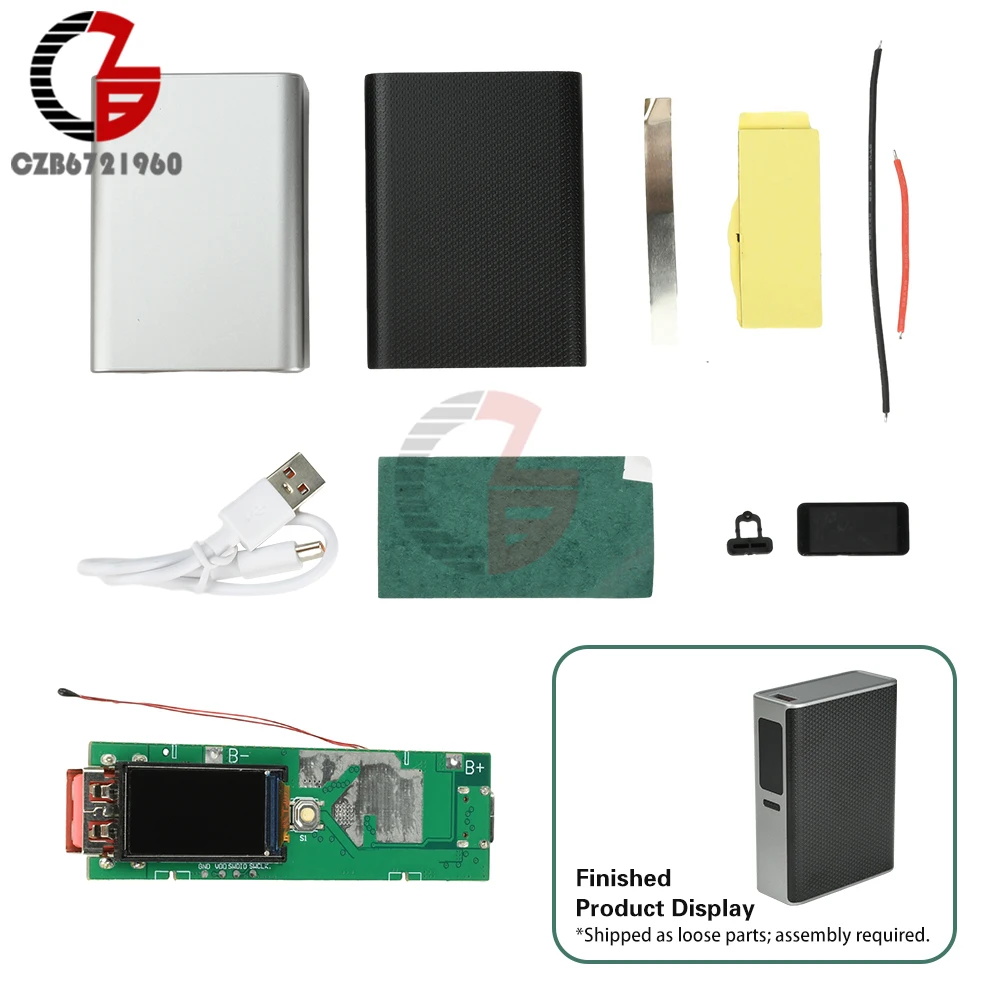 Modulo di ricarica rapida da 22,5 W Custodia per batteria 21700 Kit Power Bank fai-da-te Tipo-C + Interfaccia USB Scheda di protezione carica di alimentazione portatile - immagine 2