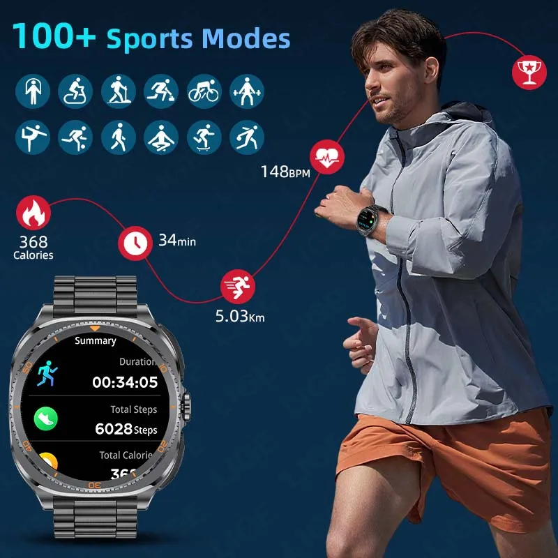 LIGE 2 In 1 Smart Watch With Earbuds NFC Smartwatch TWS Bluetooth Earphone Heart Rate Blood Oxygen Monitor Sport Fitness Watches