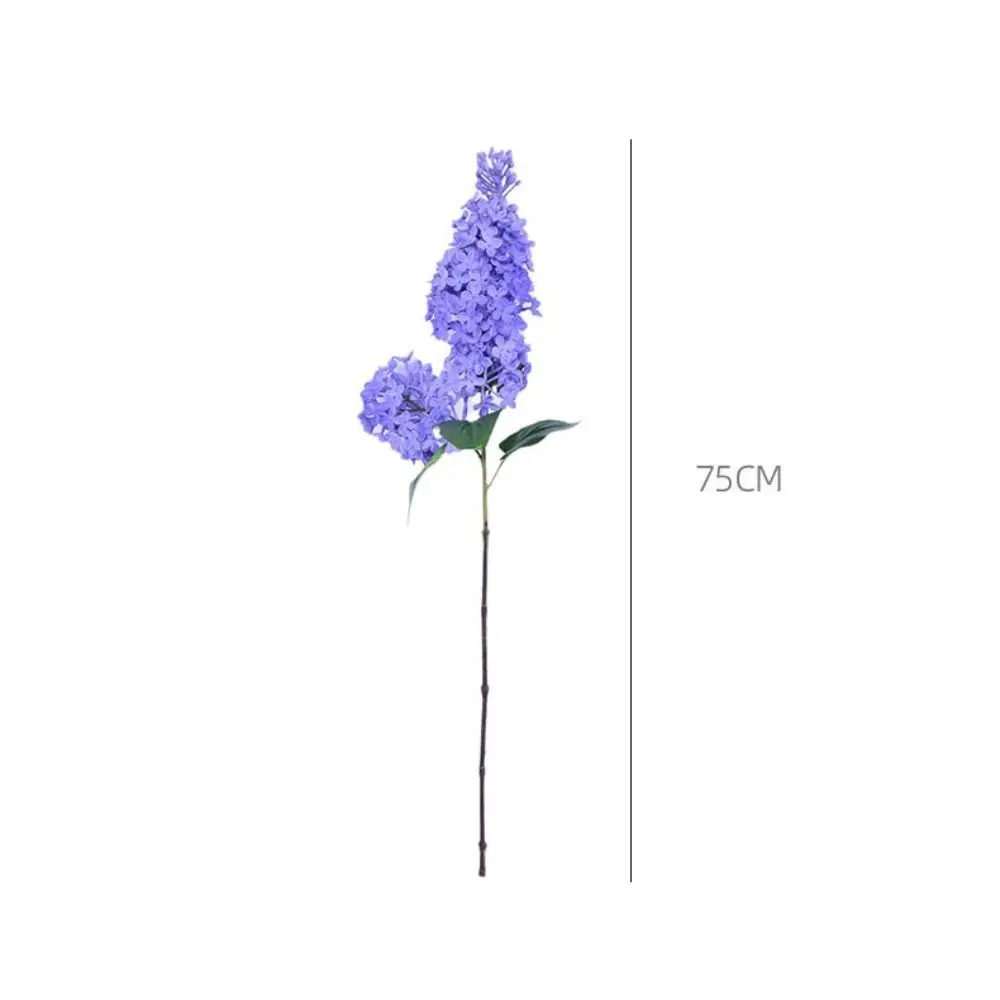 New Artificial Silicone Lilac Flower 75 Cm Simulation Plastic Fake Flower Artificial Faux Plants Wedding Decoration Ornaments