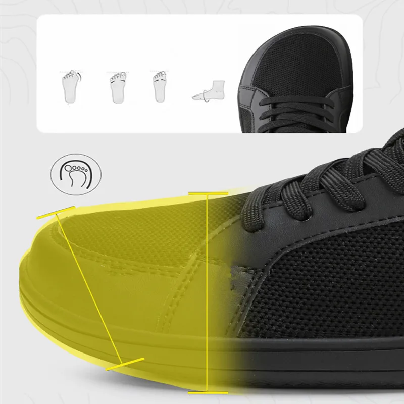 Men's Barefoot Trail-Running Shoes Wide Minimalist Casual Sports Shoes Zero Drop Optimal Relaxation
