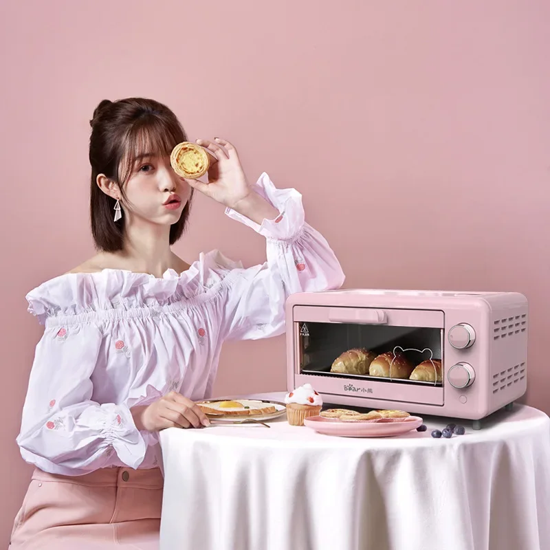 Little Bear Household Mini electric Oven 11 liter pink oven Toaster DKX-D11B kitchen appliances electric