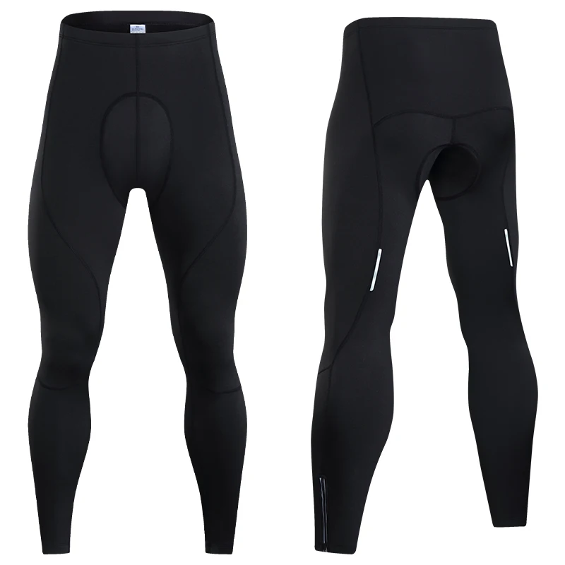 Men's Bike Pants Winter Sports Warm Mountain Bicycle Tights 5D Gel Pad Cycling Long Trousers