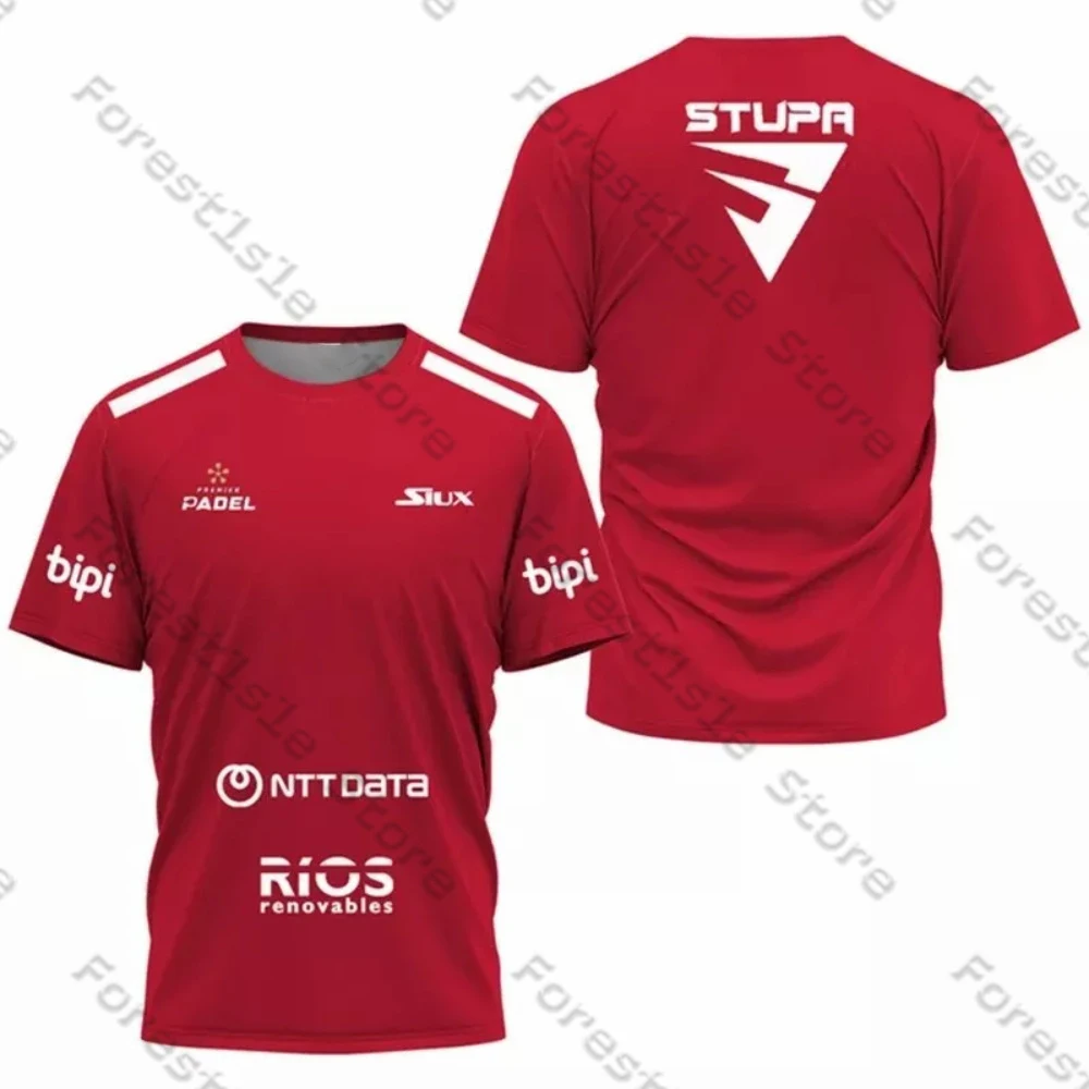 Sports Clothes Siux Stupa Padel Tennis Sportswear Badminton Training Suit Men's T-Shirt Casual O-Neck Short Sleeve Sports Top Adult Child Size