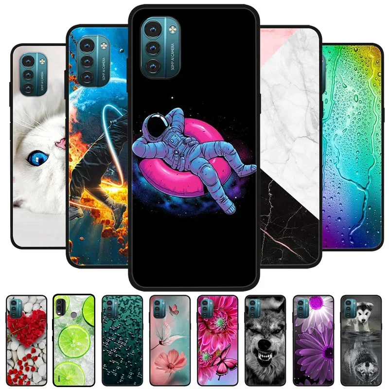 Floral Astronaut Soft TPU Silicone Bumper Phone Case