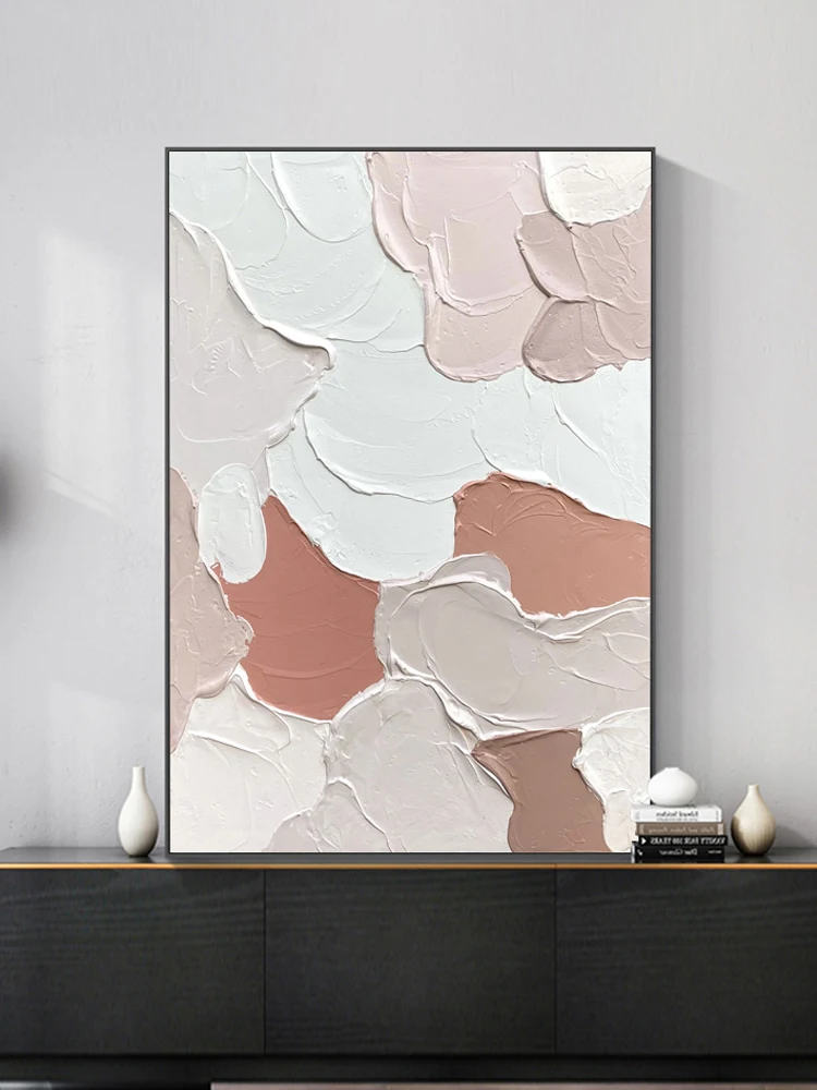 

Handmade Painting Abstract Thick Decorative Modern Minimalist Silent Style Living Room Wall