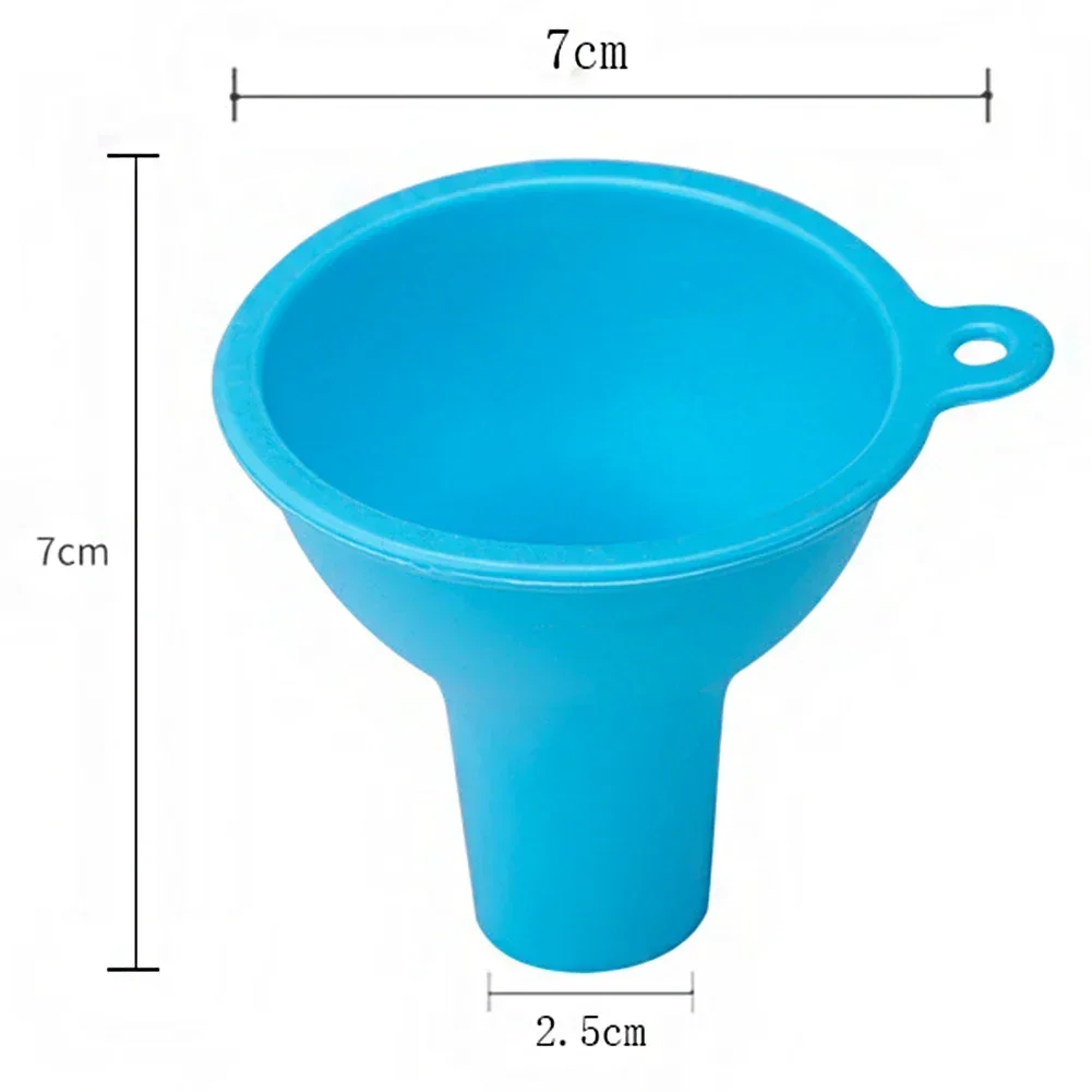 Silicone Funnel Wide Mouth and Large Diameter Funnel Pour Oil Milk Powder Beans Dispense Funnel Kitchen Tool